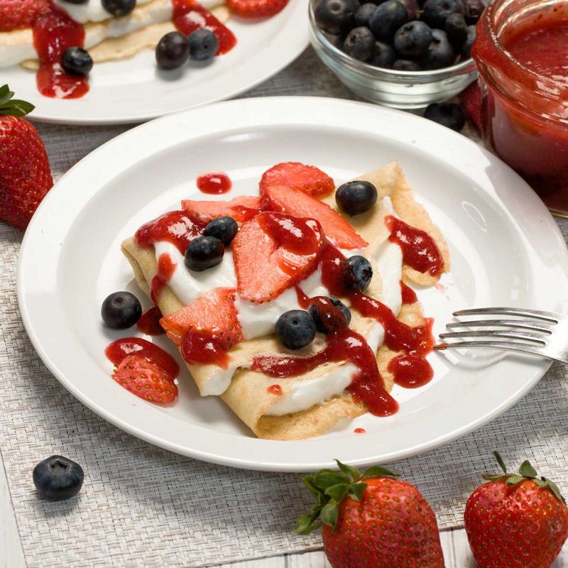 Cottage Cheese Crepes