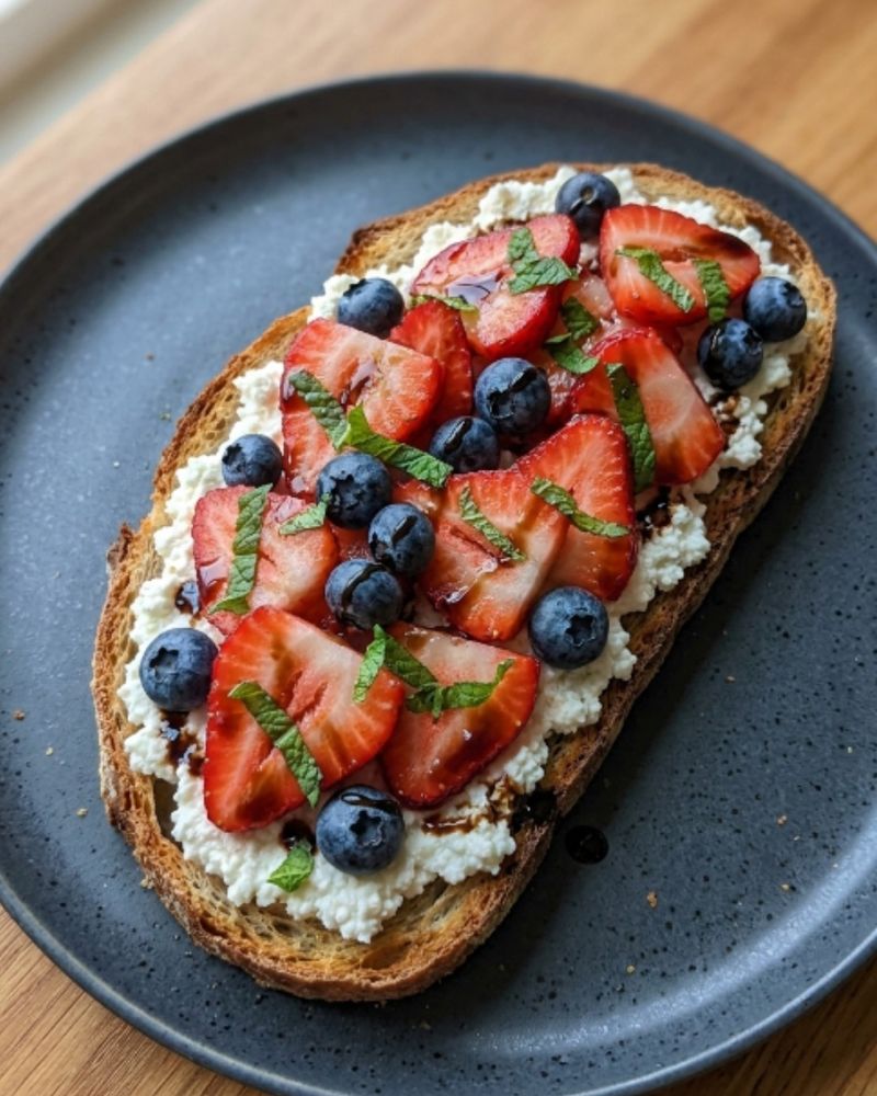 Cottage Cheese Lemon Ricotta-Style Toast