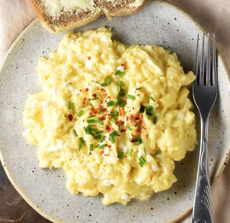 Cottage Cheese Scrambled Eggs
