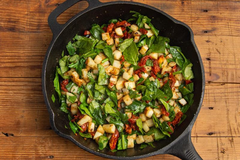 Cottage Cheese Veggie Breakfast Skillet