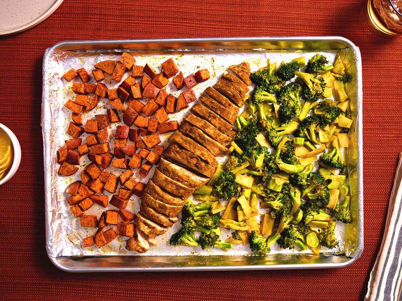 Pork Tenderloin with Roasted Brussels Sprouts and Barley