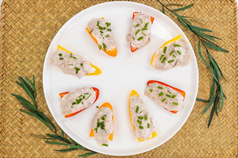 Tuna Salad Stuffed Mini Peppers