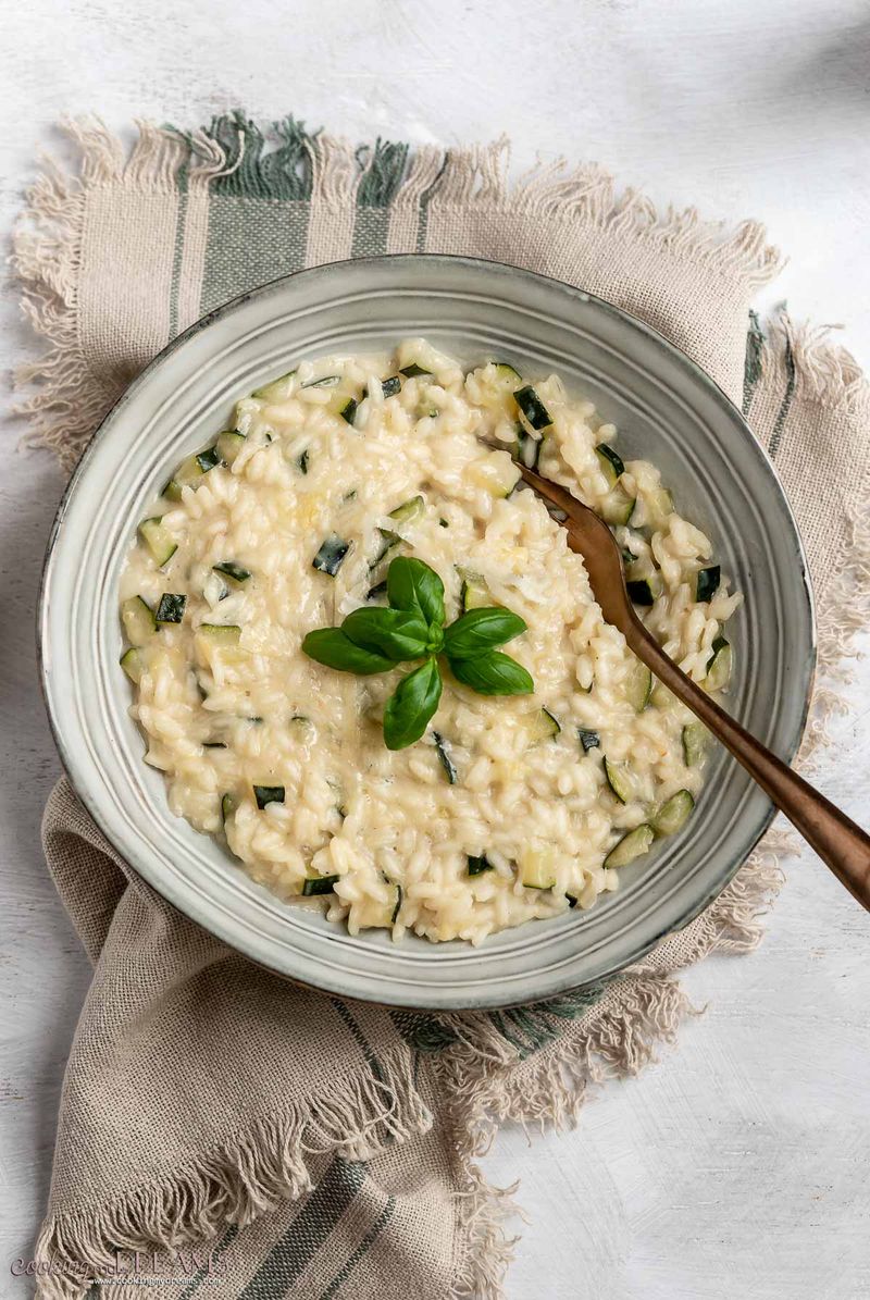 Courgette Risotto with Parmesan