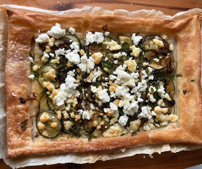 Courgette and Feta Tart