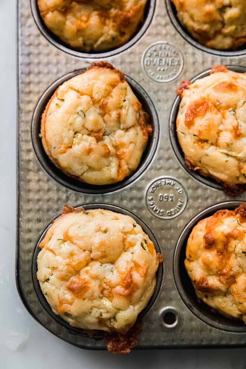 Courgette Muffins with Cheese and Chives