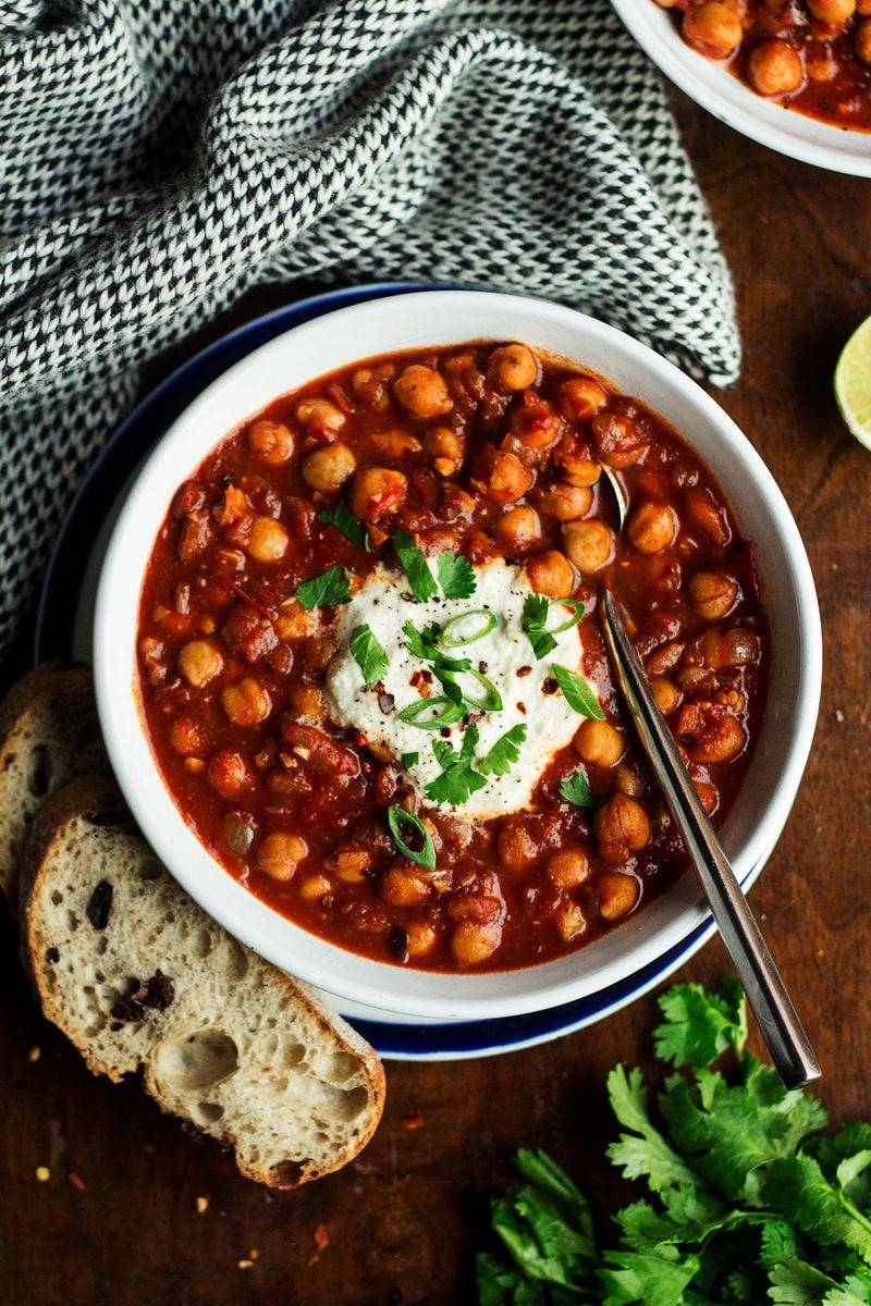 Courgette and Chickpea Stew