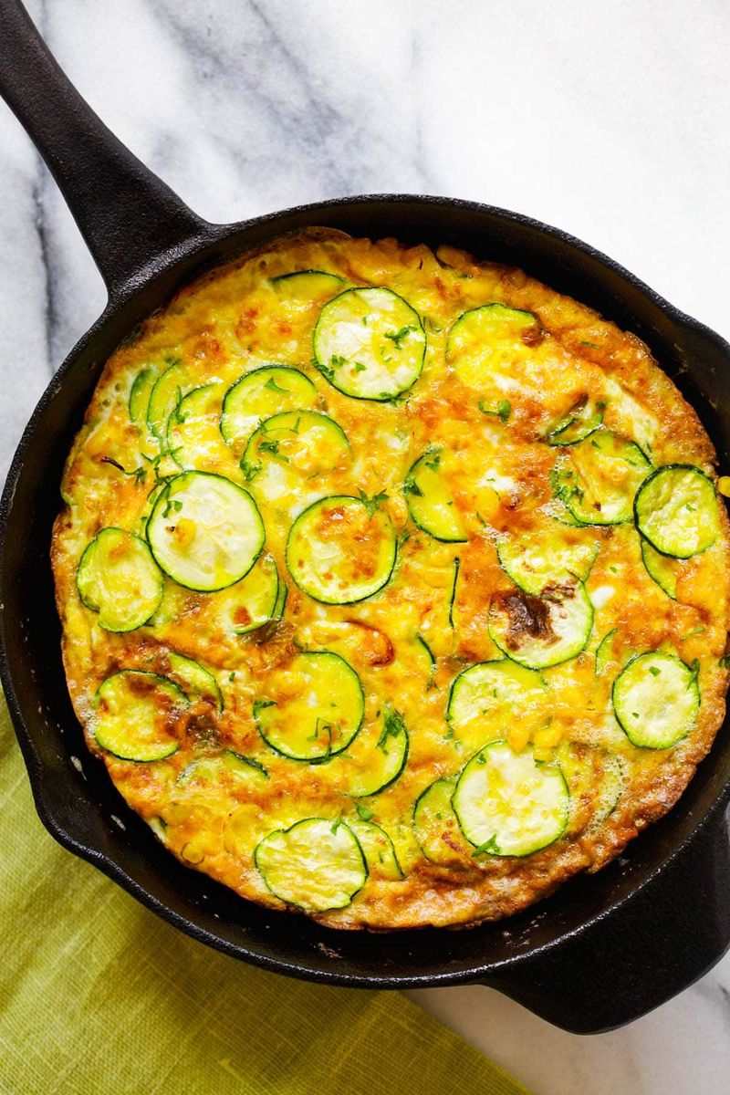 Courgette and Sweetcorn Frittata
