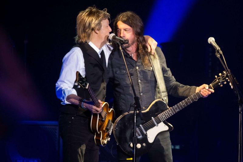 Paul McCartney and Dave Grohl