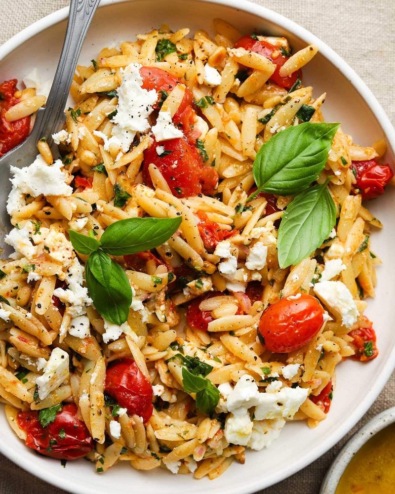 Roasted Tomato and Basil Orzo