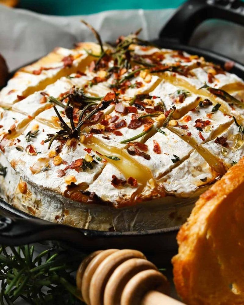 Baked Camembert with Rosemary and Honey