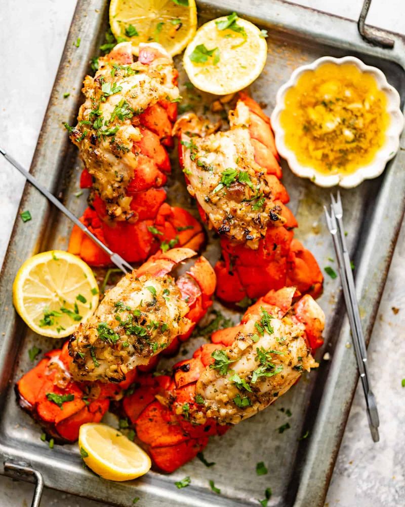 Baked Lobster Tails with Garlic Butter