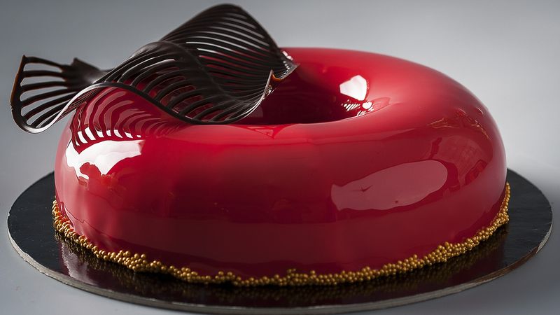 Mirror Glaze Cake