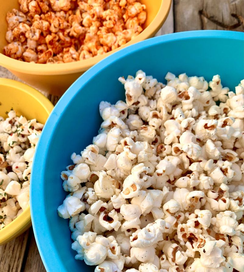Stovetop Popcorn with Flavored Seasoning