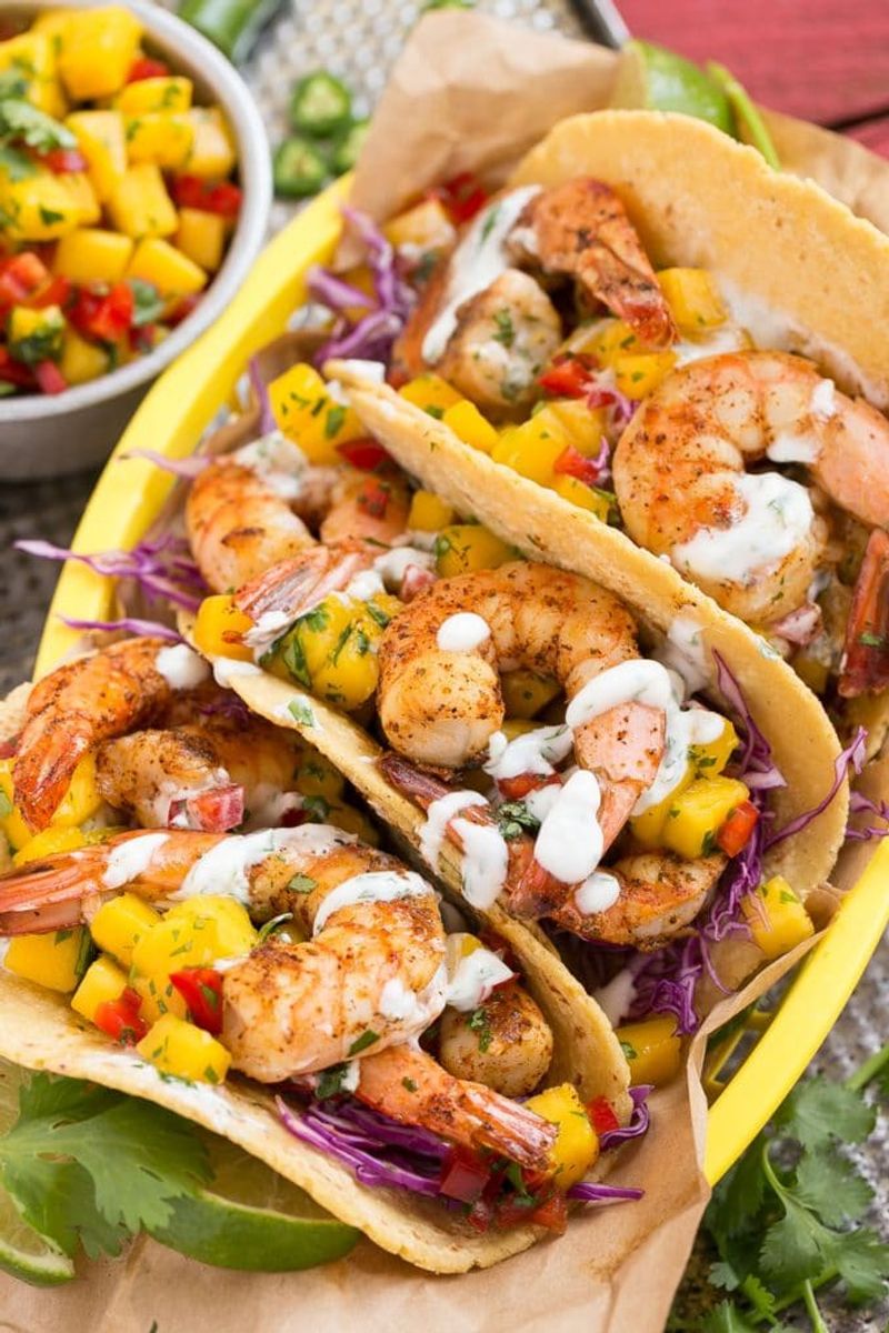 Mango Shrimp Tacos