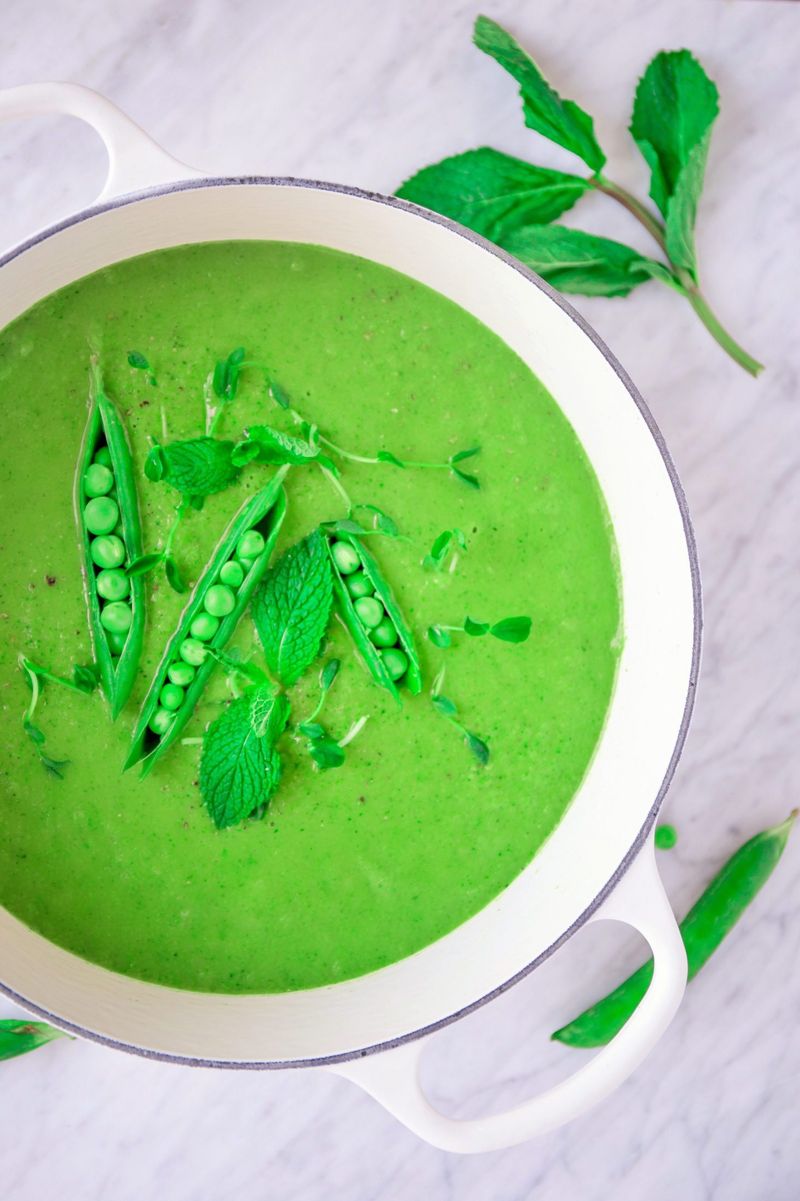 Green Pea and Mint Soup