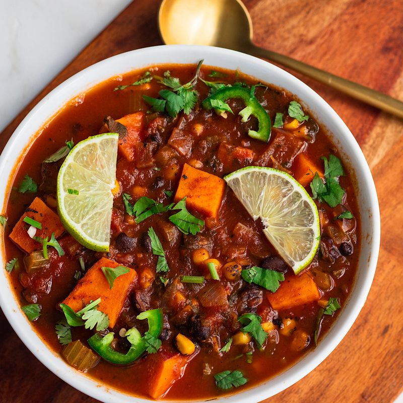 Black Bean and Sweet Potato Soup