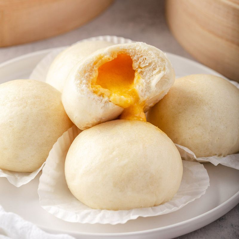 Egg Custard Steamed Buns