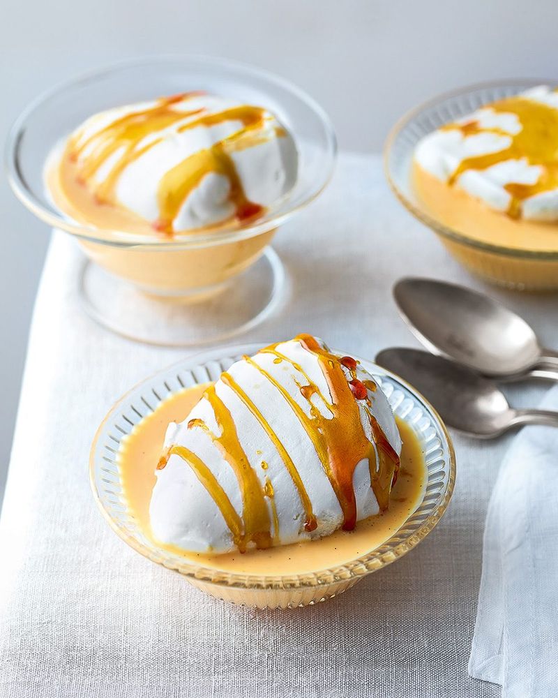 Floating Islands Dessert