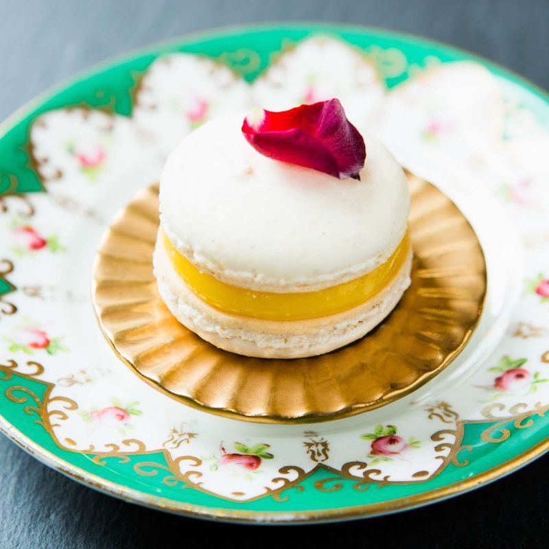 Custard-Stuffed French Macarons