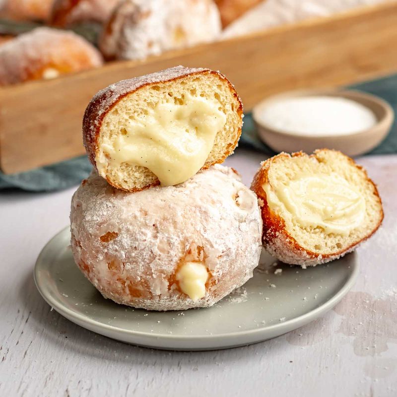 Custard Donuts Baked Style