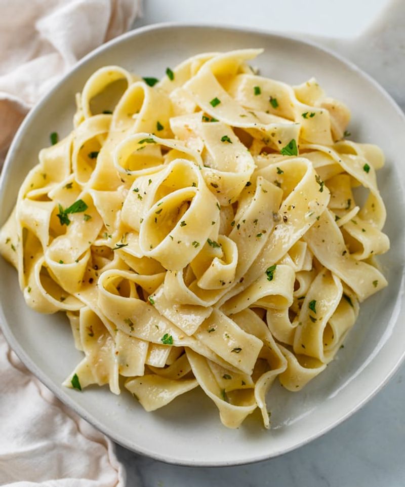 Buttered Egg Noodles with Herbs
