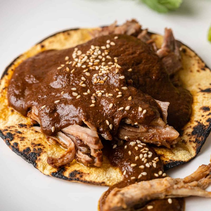 Mole Negro Chicken Tacos