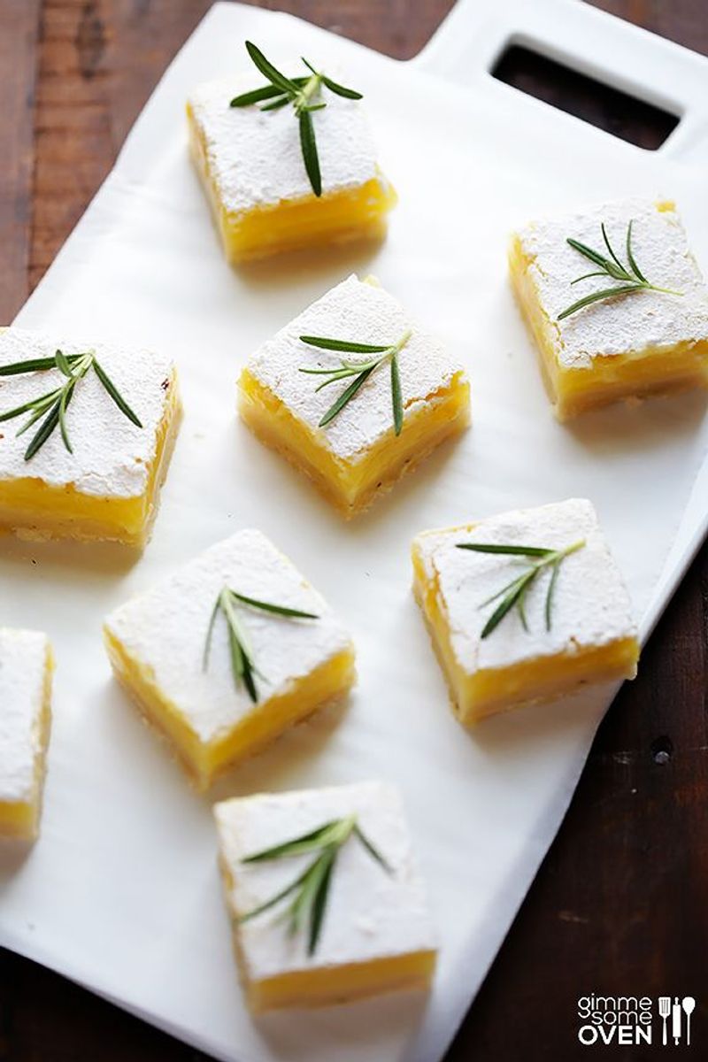 Rosemary Lemon Bars
