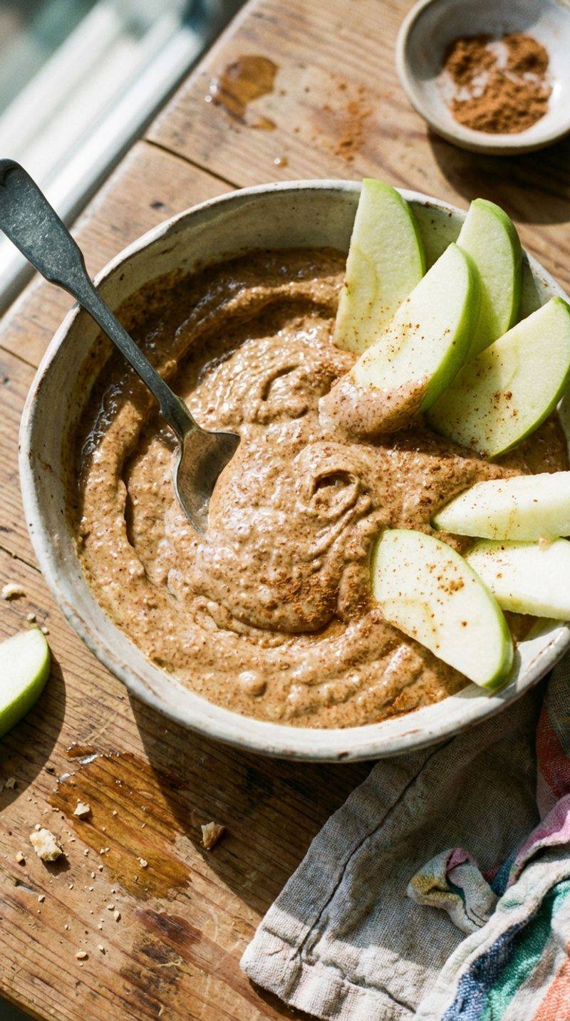 Apple Slices with Almond Butter Dip