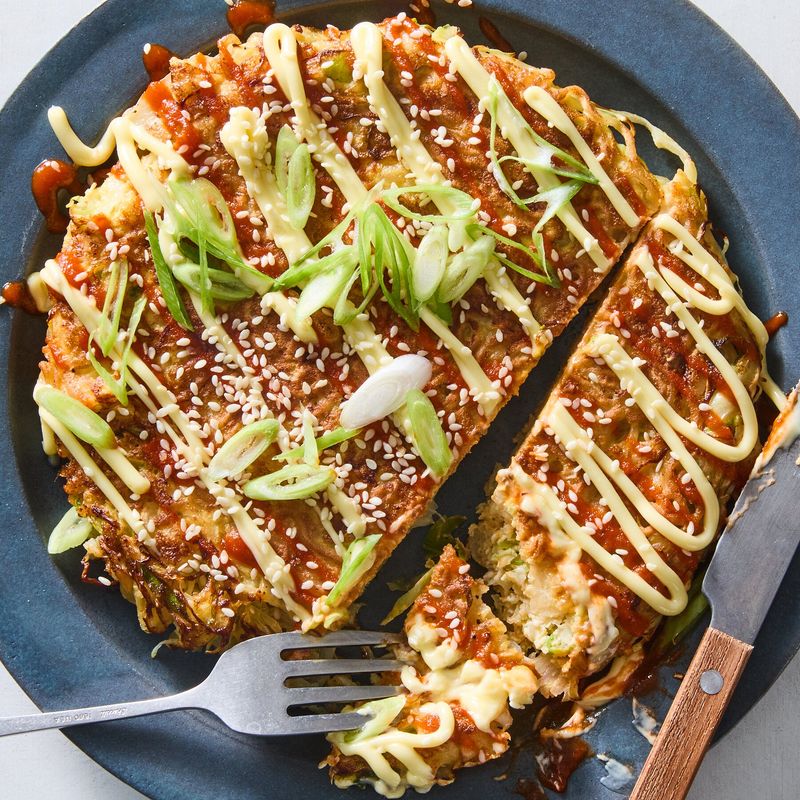 Japanese Okonomiyaki Pancakes
