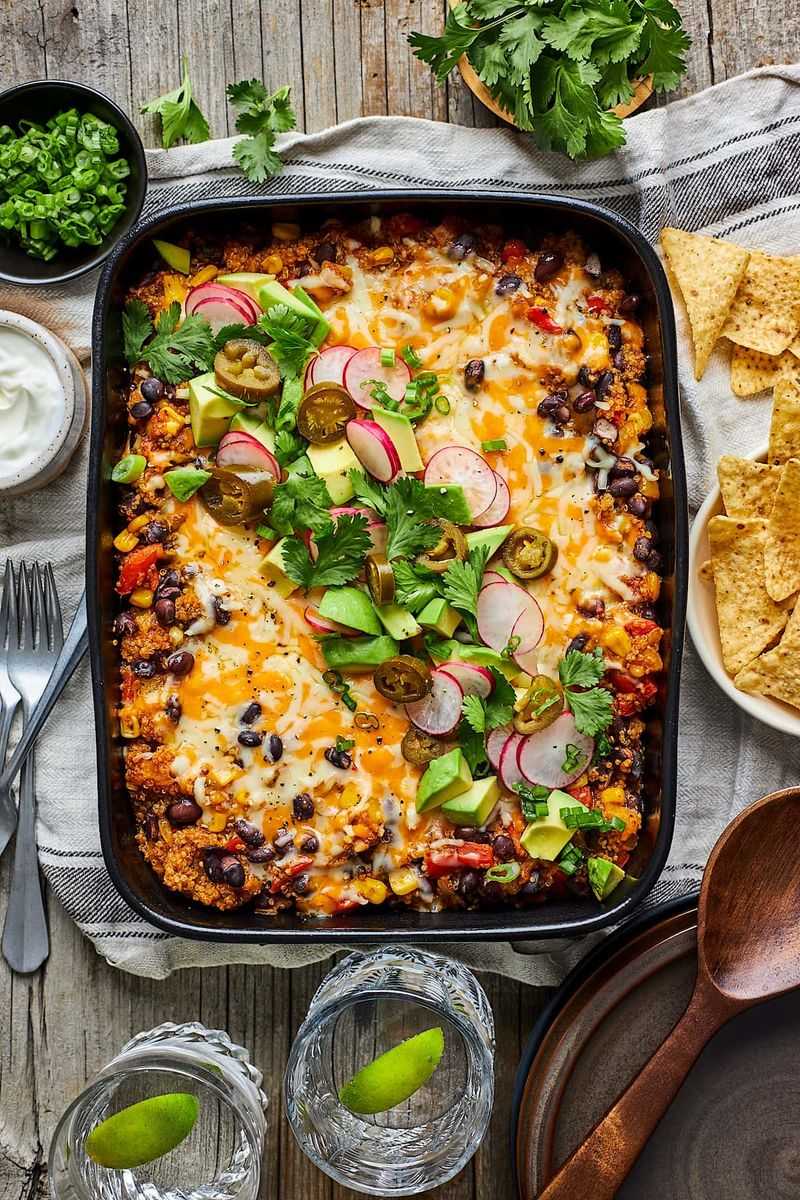 Black Bean and Quinoa Casserole