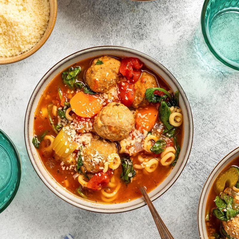 Slow Cooker Meatball Soup