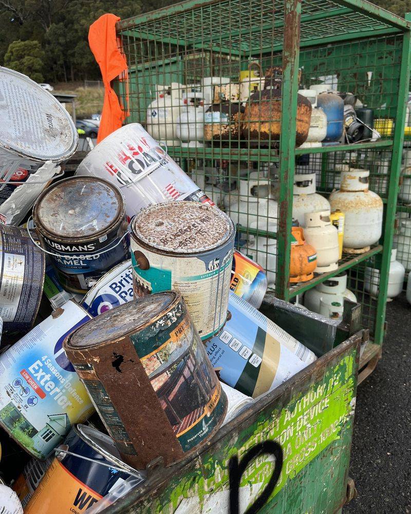 Half-Empty Paint Cans and Old Chemicals