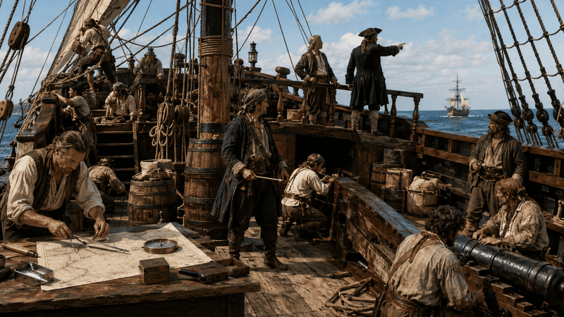 Fact 7: Pirate Ships Had Skilled Specialists Onboard