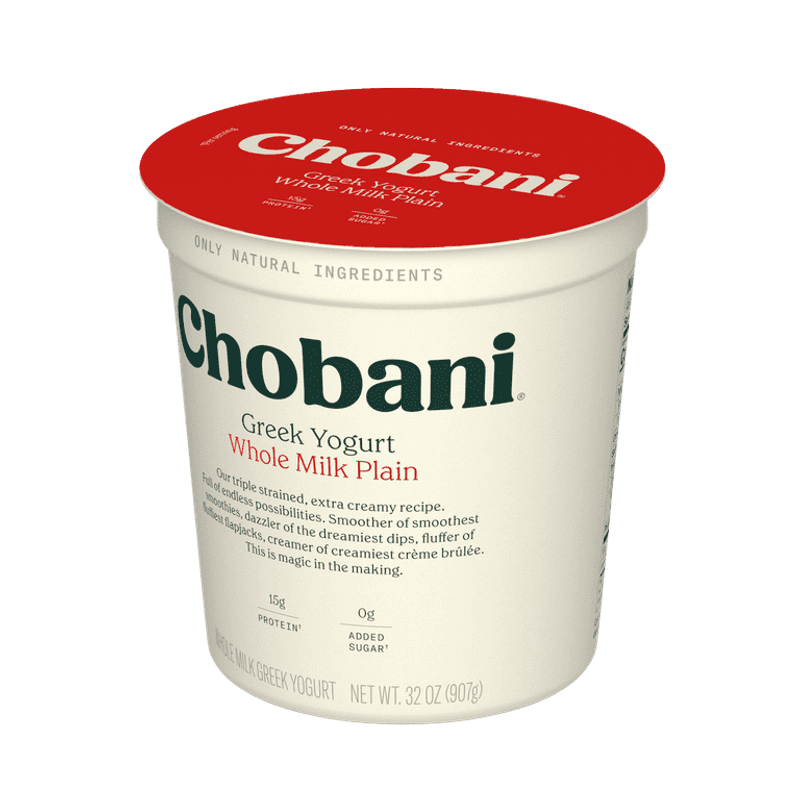 Chobani Plain Whole Milk Greek Yoghurt