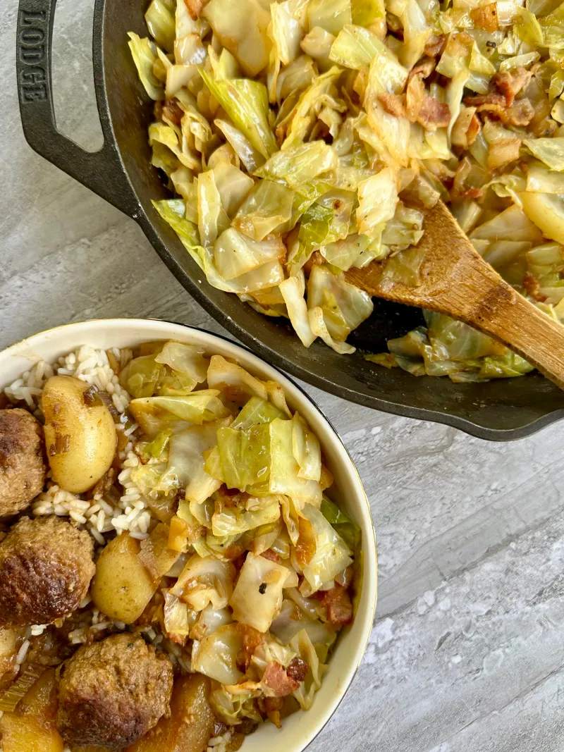 Buttery Fried Cabbage and Onions