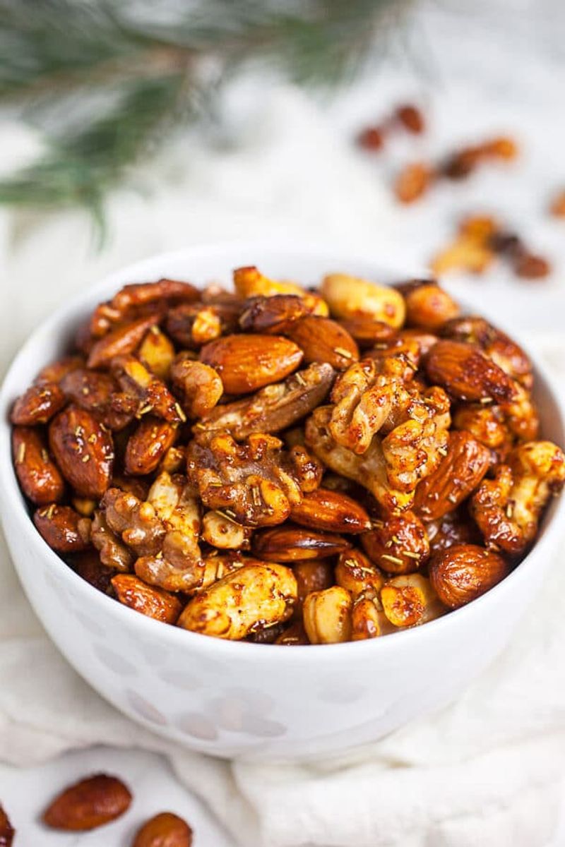 Maple Glazed Roasted Nuts