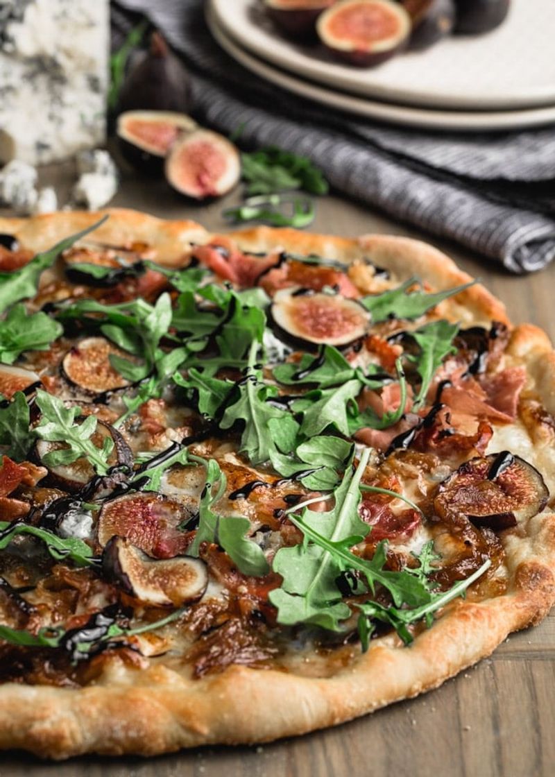Fig and Pancetta Pizza with Caramelized Onions