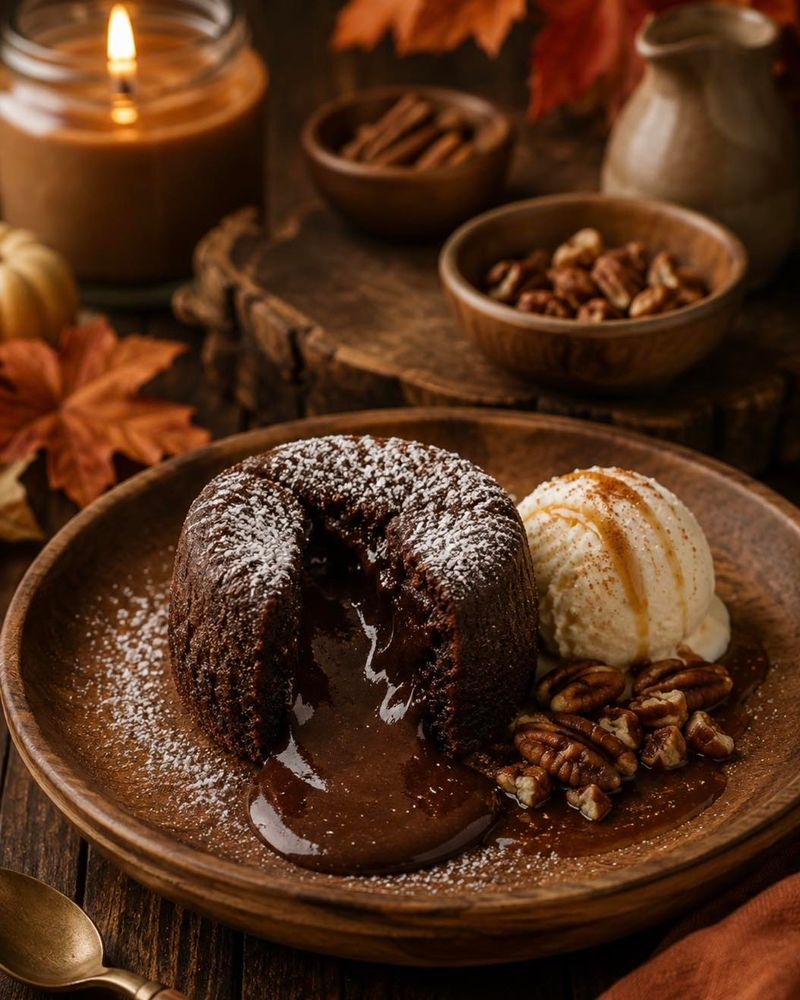 Spiced Hot Chocolate Lava Cake
