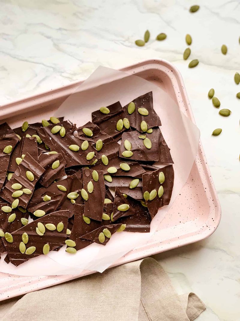 Pumpkin Seed and Dark Chocolate Bark