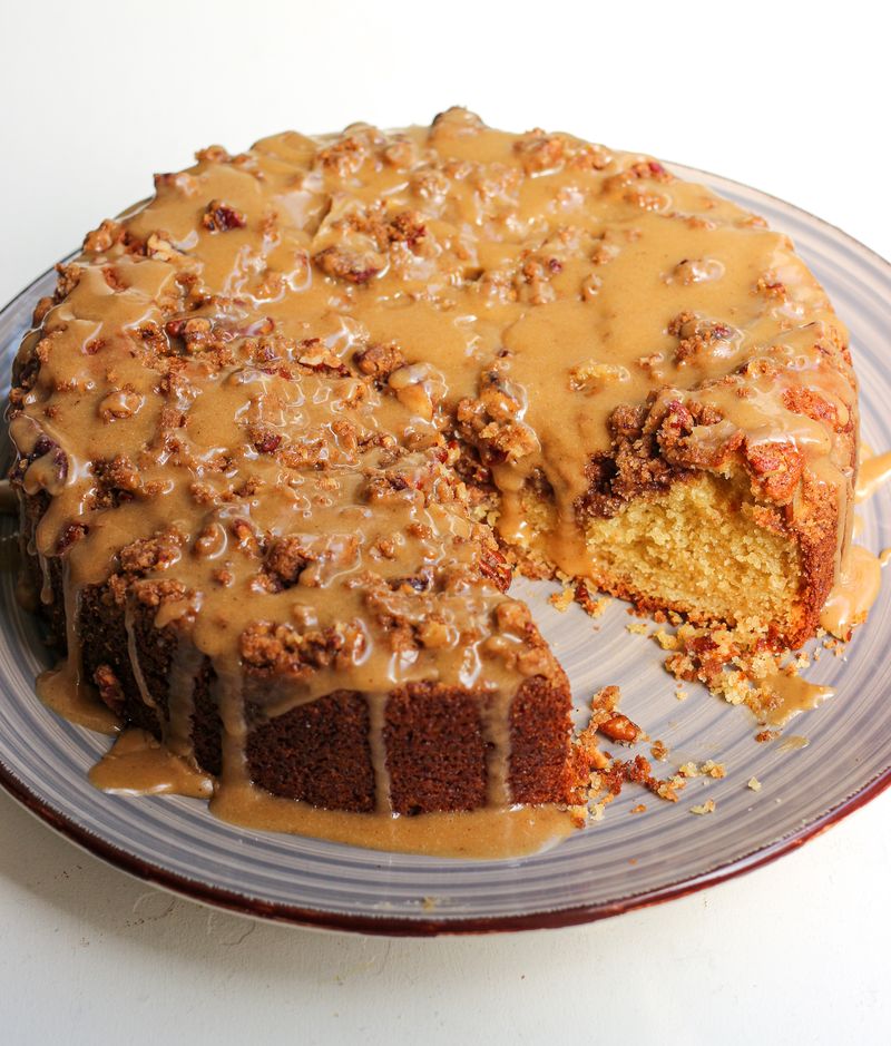 Brown Butter Pecan Streusel Cake