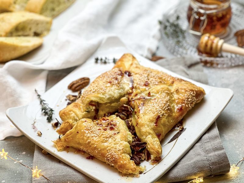 Fig and Camembert Baked Pastry Parcel
