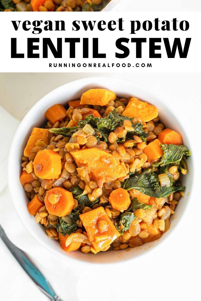 Frozen Sweet Potato and Lentil Stew