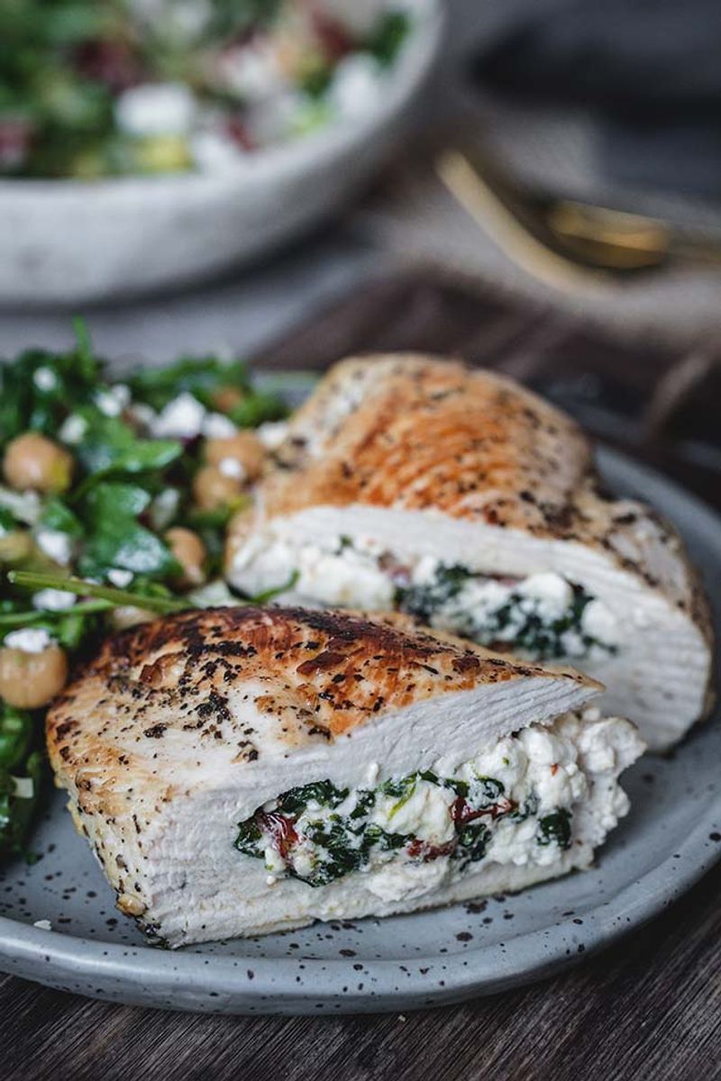 Frozen Spinach and Feta Stuffed Chicken