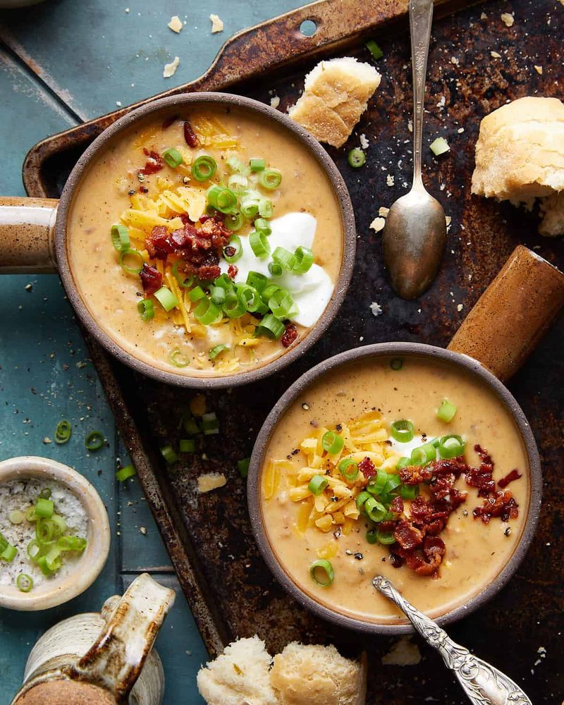 Frozen Potato Soup with Bacon