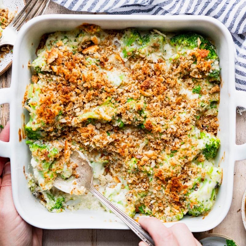 Cheesy Frozen Broccoli Casserole