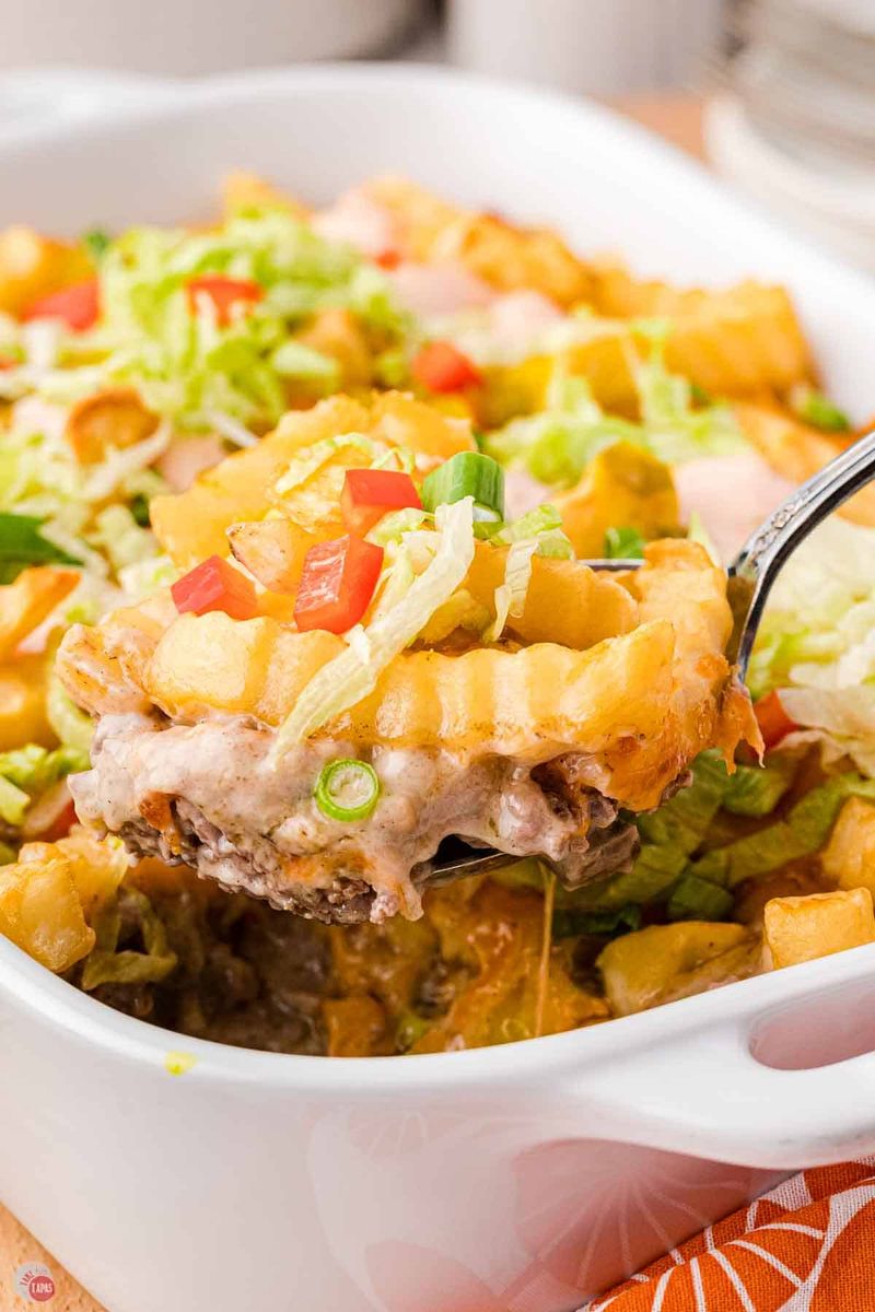 Cheesy Fry Casserole