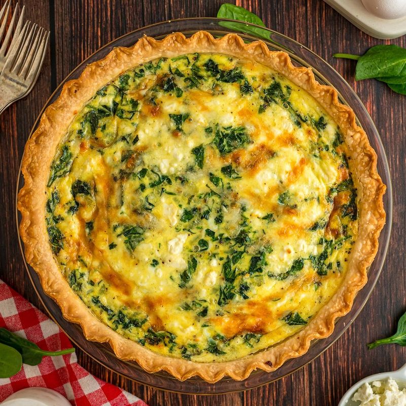 Spinach and Feta Quiche