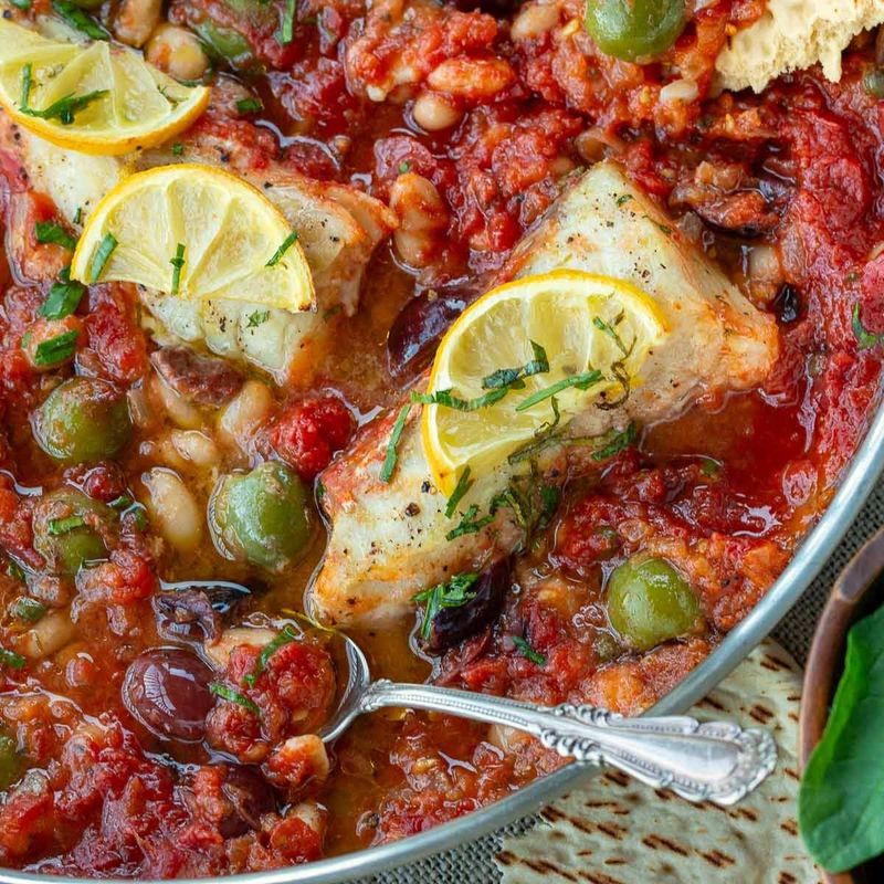 Baked Cod In Pomodoro Sauce