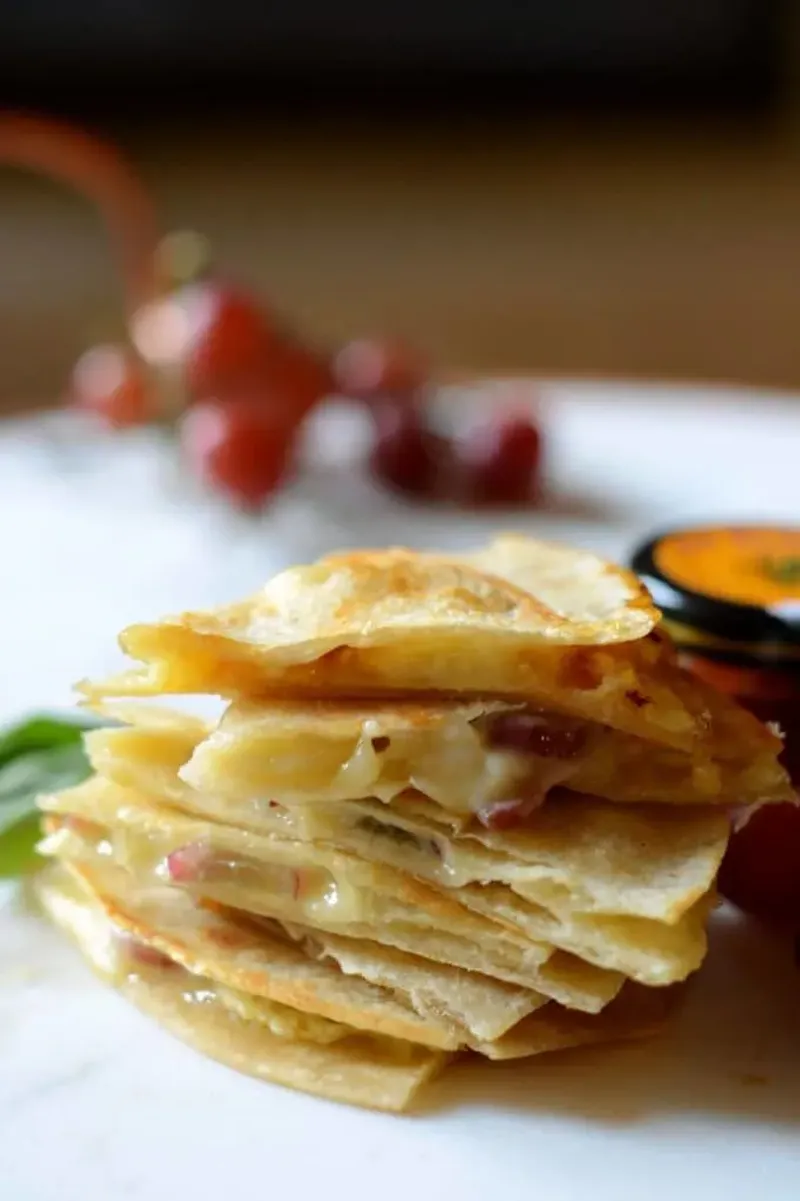 Grape and Brie Quesadillas