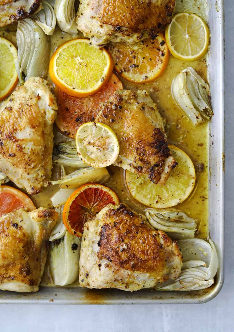 Grapefruit and Fennel Roasted Chicken
